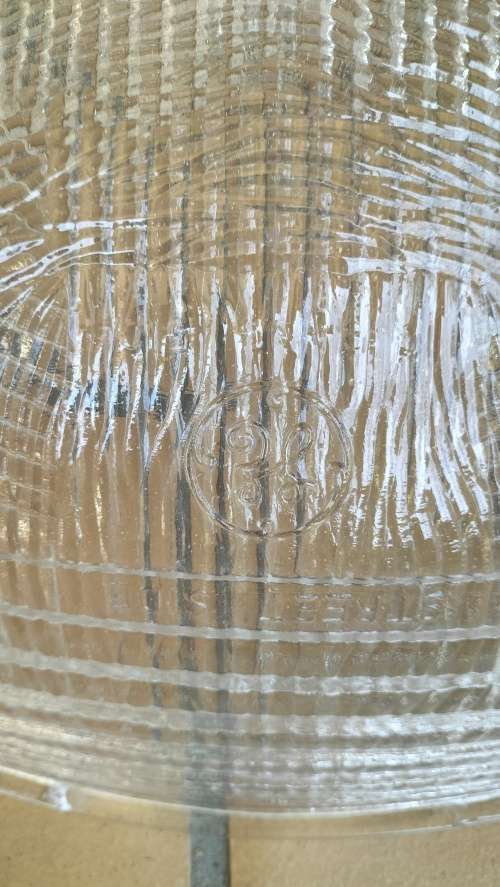 MAGNIFICENT One of a Kind MASSIVE Street Light Cover Converted into a Serving Bowl