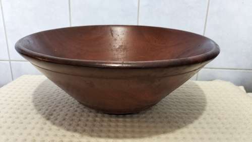 Stunning Solid Wood Fruit Bowl 34cm x 12.5cm ( 4 Of 4 )