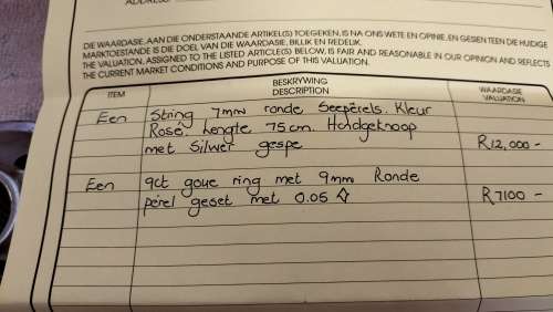 Absolutely Magnificent 75cm (97 pearls) Rose Japanese with Sterling Silver Clasp (Value R12 000)