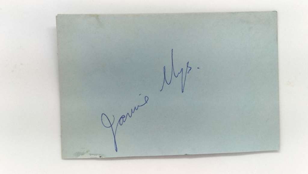 Autograph Of Legendary Film Maker Jamie Uys