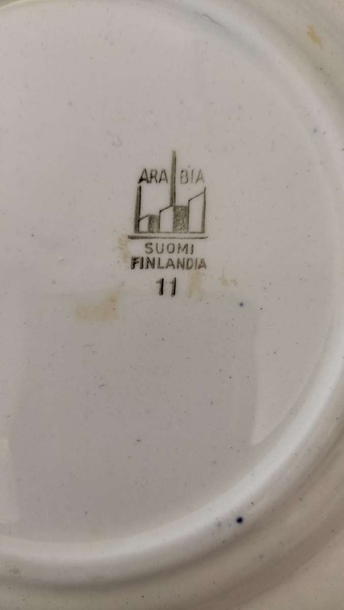 Absolutely Magnificent Rare Arabia Suomi Finlandia Nr11 Plate Circa 1950