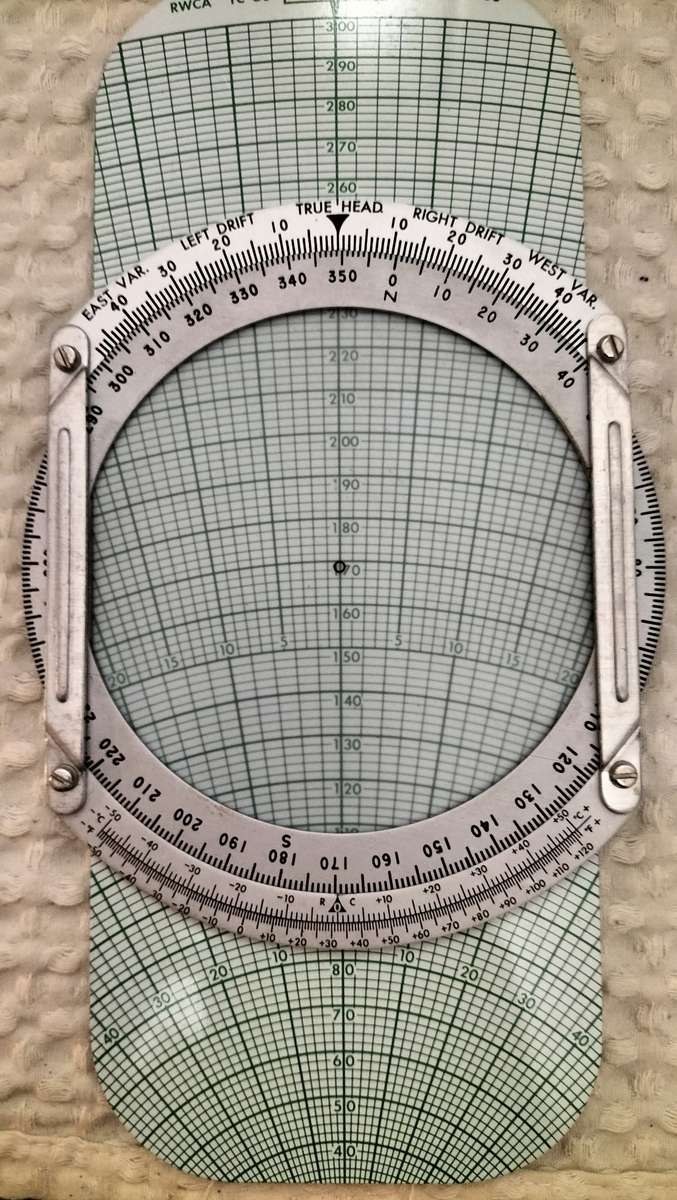 1957 Kane Dead Reckoning Computer Model MK - 68 Aviation Instrument In Original Case