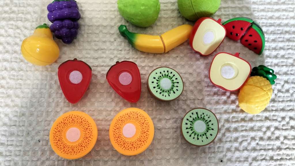 Set Of 11 Early Development Matching Fruit Halves