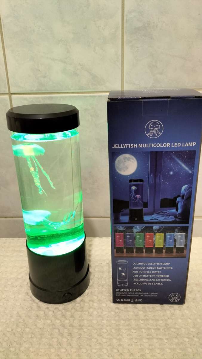 Striking Jellyfish Multi-Colour LED Lava Lamp