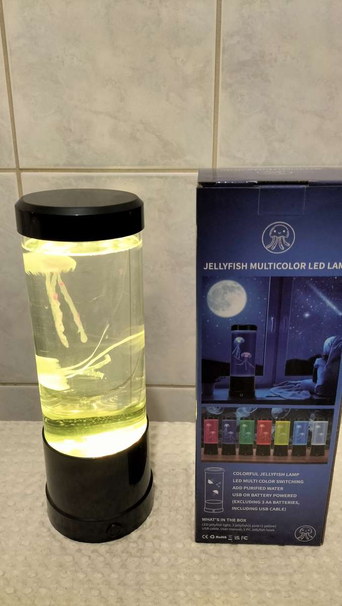 Striking Jellyfish Multi-Colour LED Lava Lamp