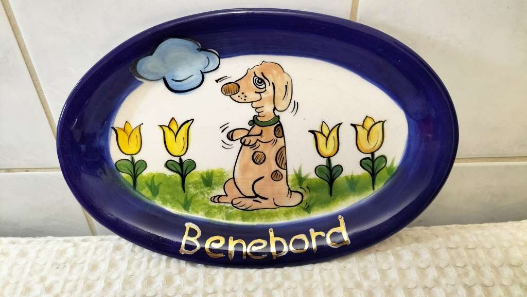 Glazed Hand Painted Ceramic Board For Bones