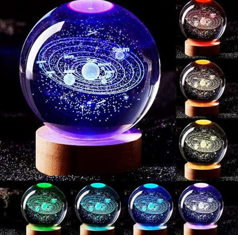 LED Crystal Ball LED Night Light