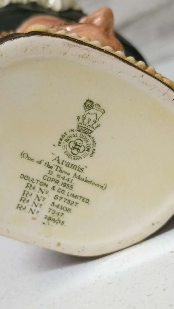 Royal Doulton - Aramis D6441 - 1955 Porcelain Toby Jug - Designer: Max Henk