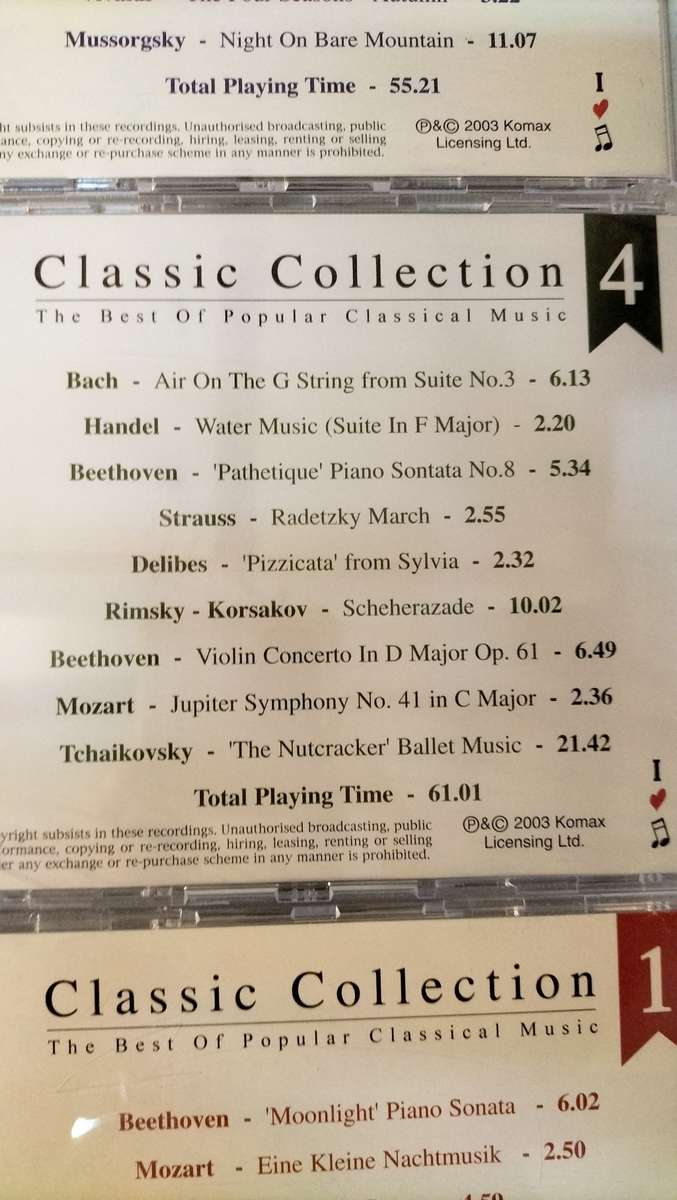 The Classic Collection 5 CD set