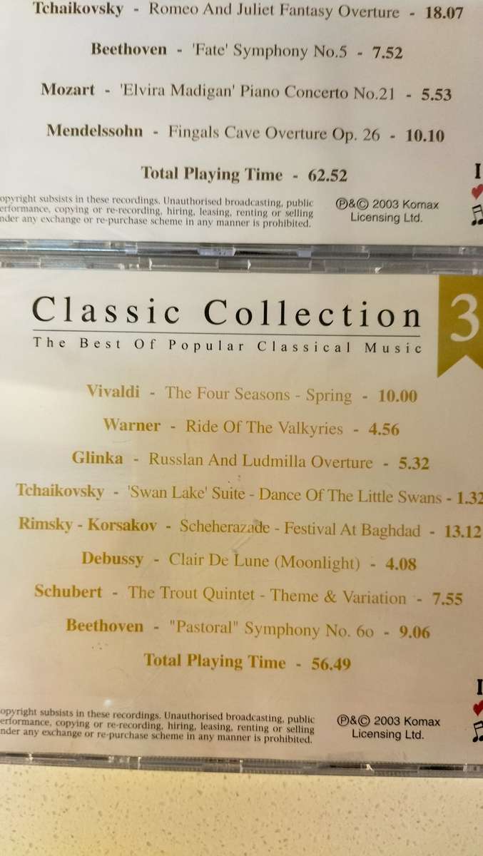 The Classic Collection 5 CD set