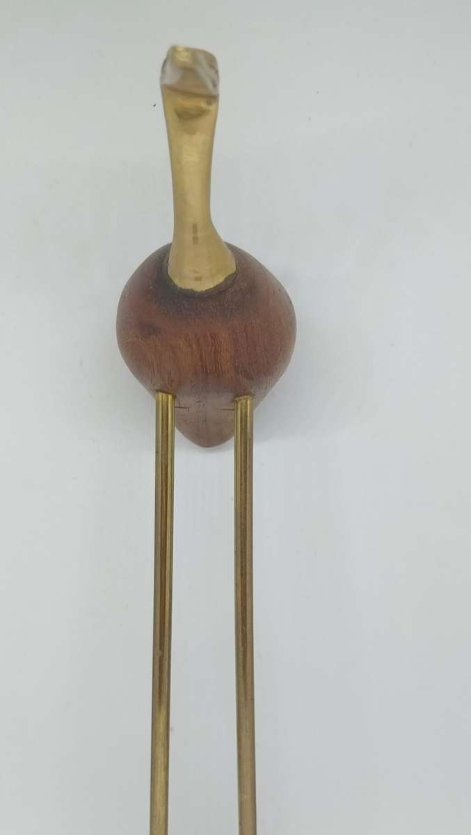 Superb Brass And Wood Bird