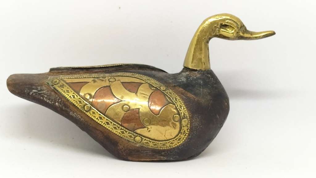 Superb Brass and Wood Duck