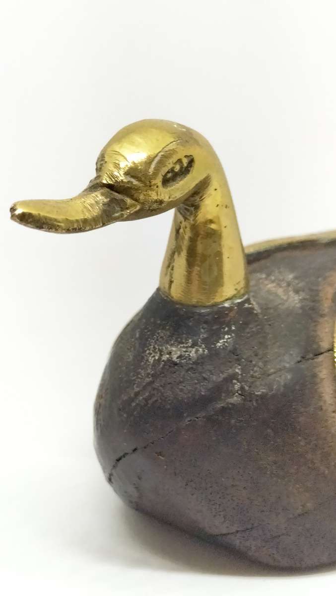 Superb Brass and Wood Duck