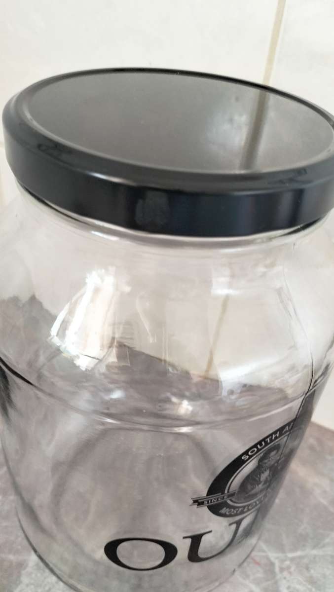 Quality Extra Large 24cm Rusk Bottle With Lid