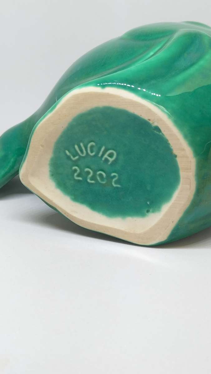 Magnificent Vintage Lucia Ware Glazed Ceramic Fish Vase