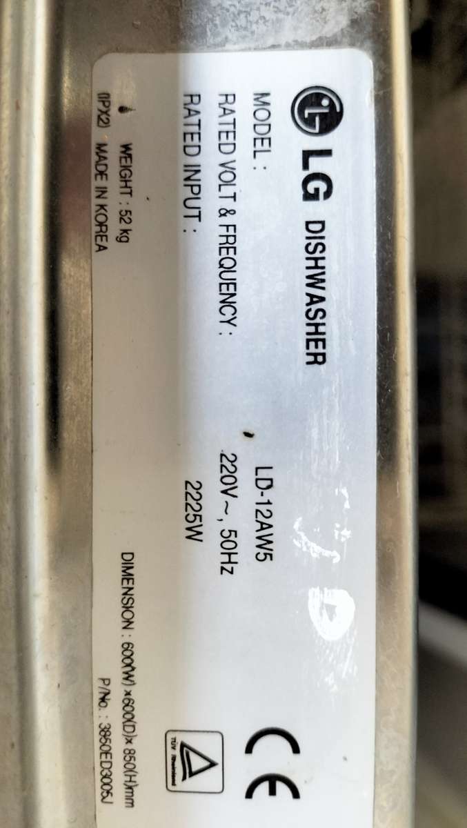 Fully Functioning LG Dishwasher - 20 Plate - Model LD/12AW5  (Collection Only)