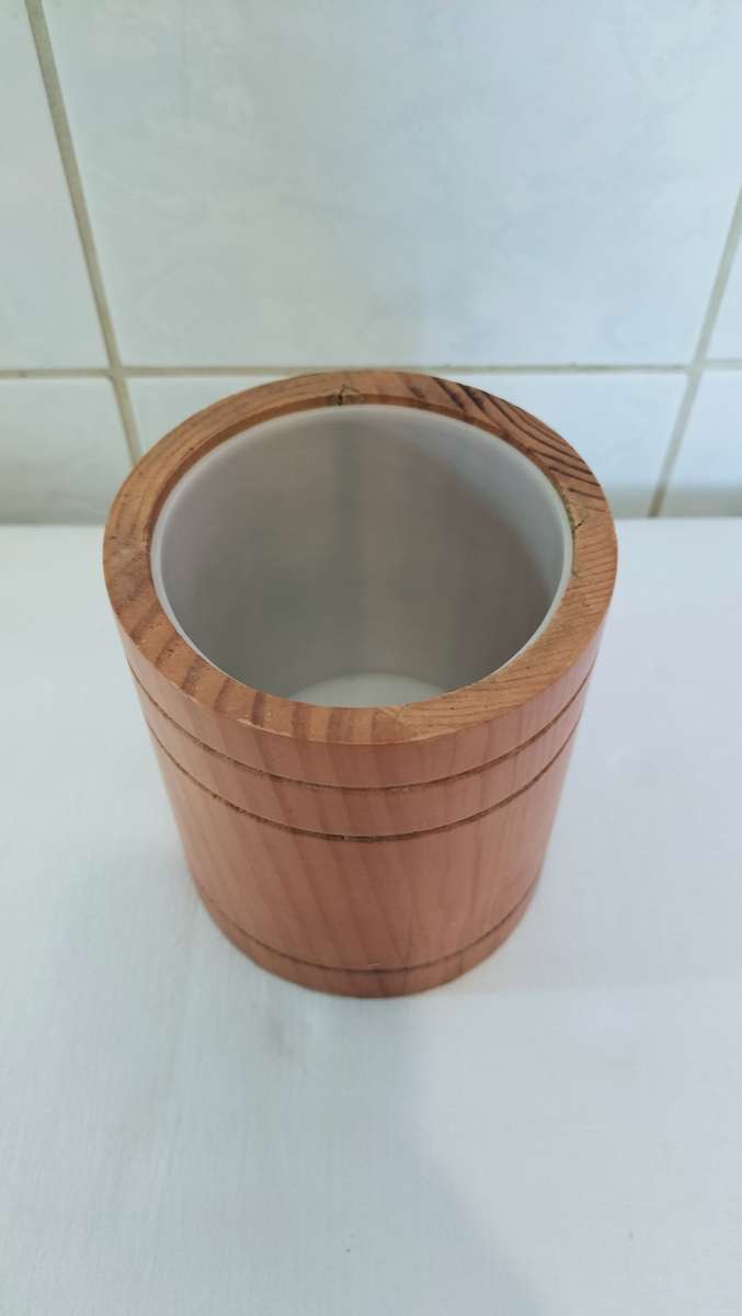 Sturdy Wood With Plastic Inner Pencil Holder