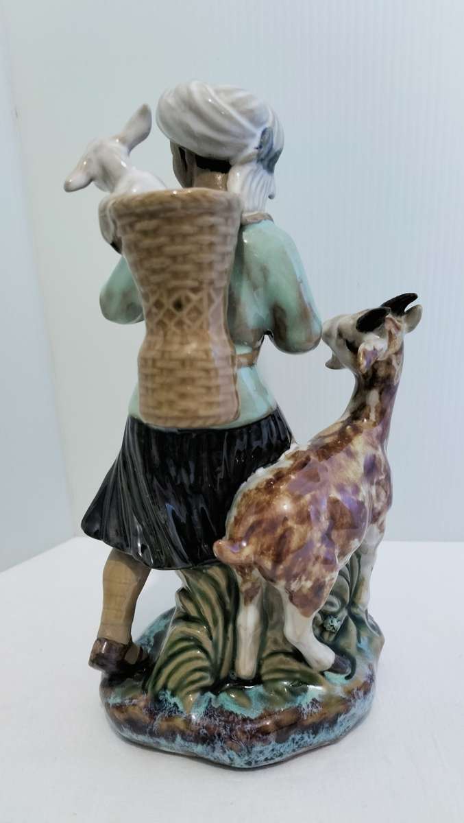 A Magnificent and Rare Shiwan Shiwanzhen Mint Condition Glazed With Matte Face Figurine