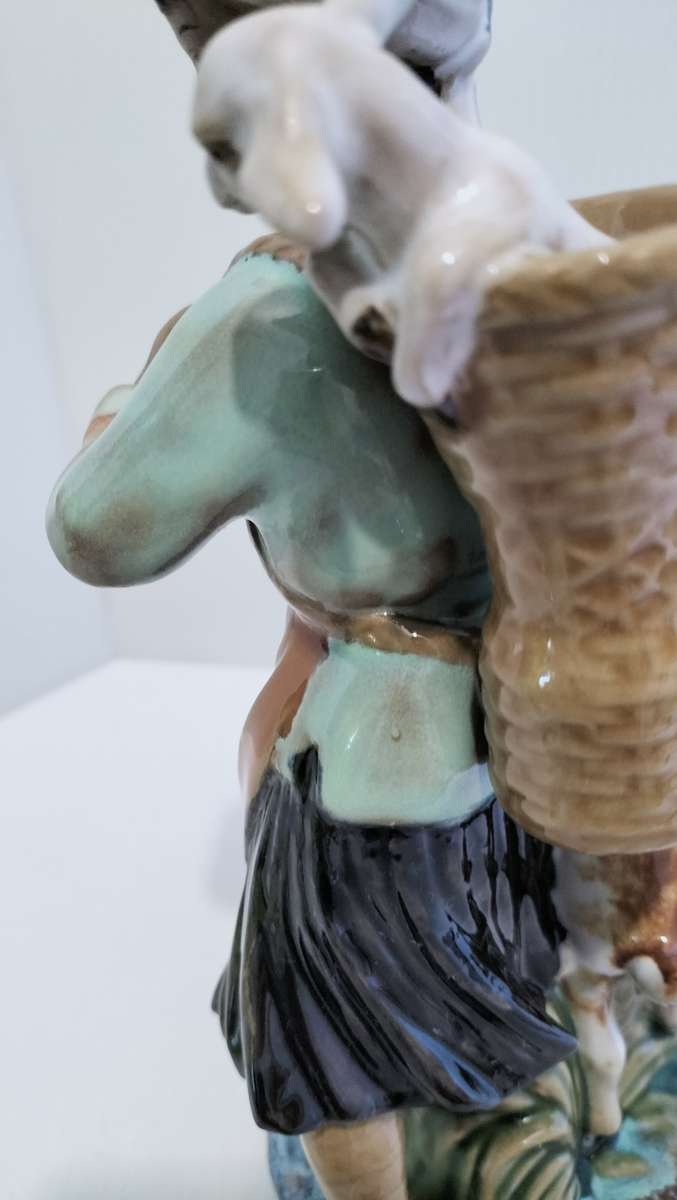 A Magnificent and Rare Shiwan Shiwanzhen Mint Condition Glazed With Matte Face Figurine