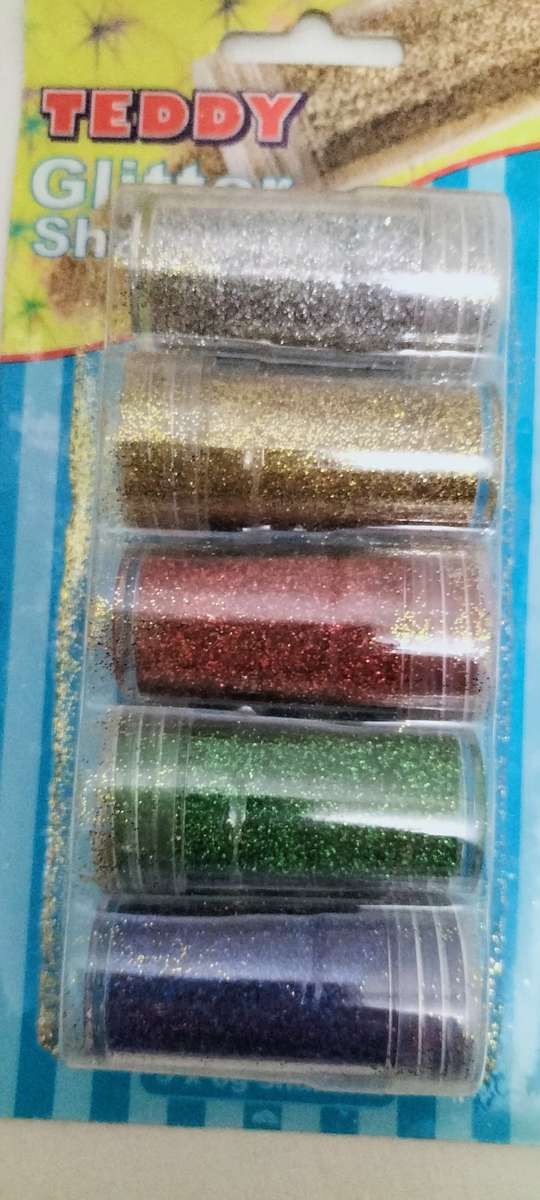 5 x New Sealed 5g Glitter Shakers