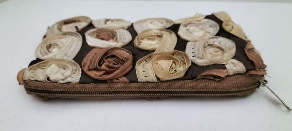 A Beautiful Organza Lace Small Change/Make Up Bag with Zip