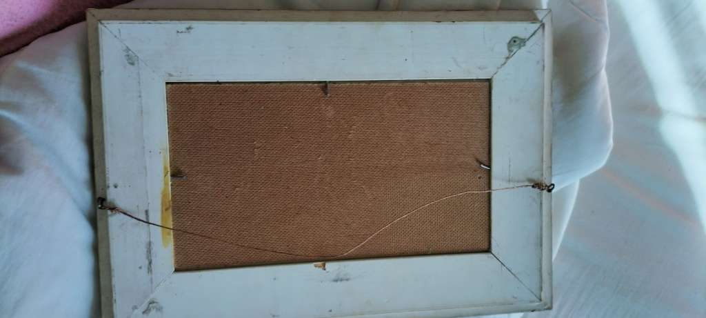 Extremely Rare 1978 Brutalist Style Oil on Canvas signed by Havé. (nr 1) Framed