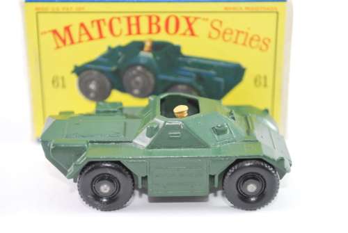 Matchbox Lesney 61A ferret Scout.Original box