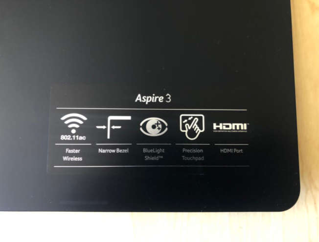 Acer Aspire 3 Laptop - Intel Core i3-1005G1 8GB RAM 1TB HDD