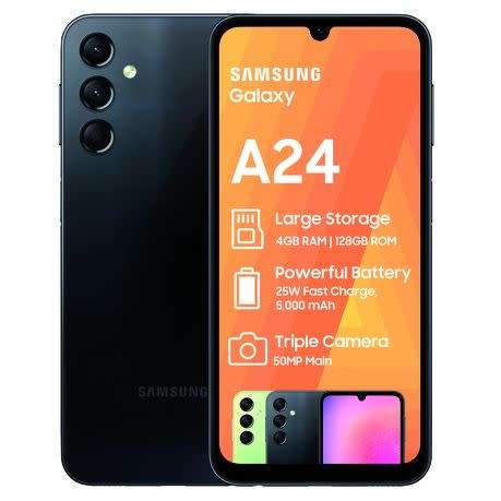 Samsung A24 4G 128GB Dual SIM - Black