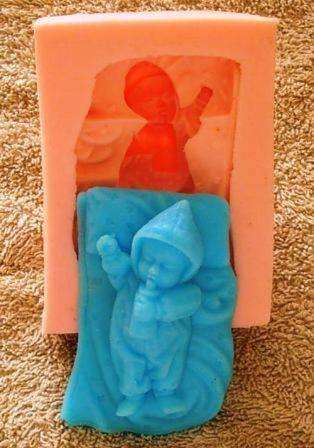 Silicone Mould - "Baby in Bed" 75 x 54 x 22 mm