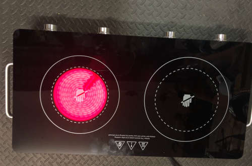 Portable Infrared Stove Cooker- Black/Silver