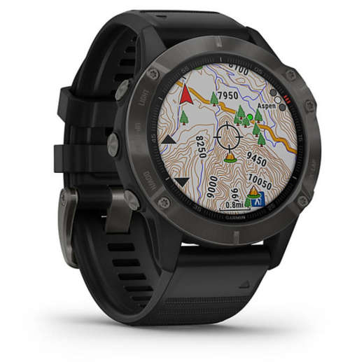 Garmin fenix 6 Pro Sapphire Edition, Carbon Gray with Black Band