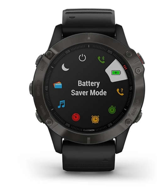 Garmin fenix 6 Pro Sapphire Edition, Carbon Gray with Black Band