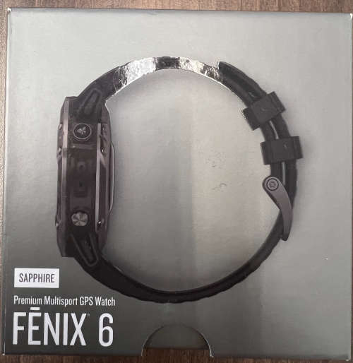 Garmin fenix 6 Pro Sapphire Edition, Carbon Gray with Black Band