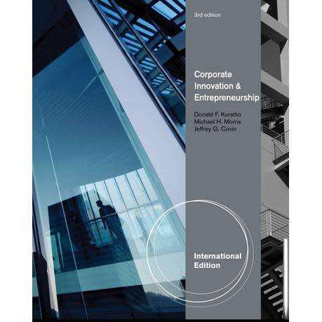 Corporate Innovation and Entrepreneurship 3rd Edition