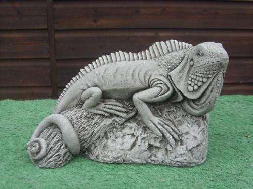 Cement garden Ornament - Iguana