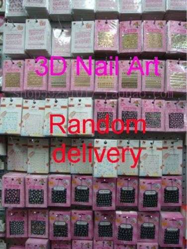Nail Art 3D Sticker Crystal Decal Diamond Flower