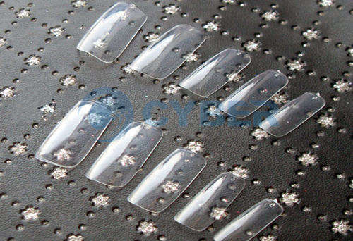 500 Clear French Acrylic Fake False Nail Art Full Tips