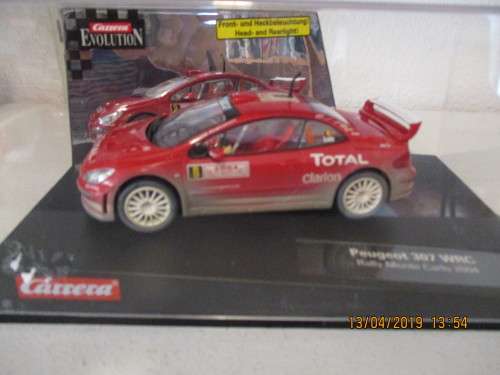 1/32 SCALE CARRERA SLOT CAR PEUGEOT 307 WRC
