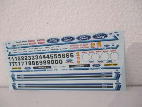 1/32 SCALE WATERSLIDE DECALS( FORD )