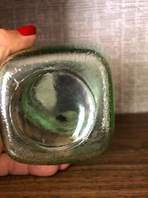 Vntage Green Glass And Silver Plated Jam/ Sugar Pot