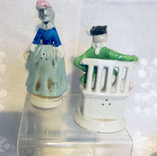 Vintage Character Salt And Pepper Pots
