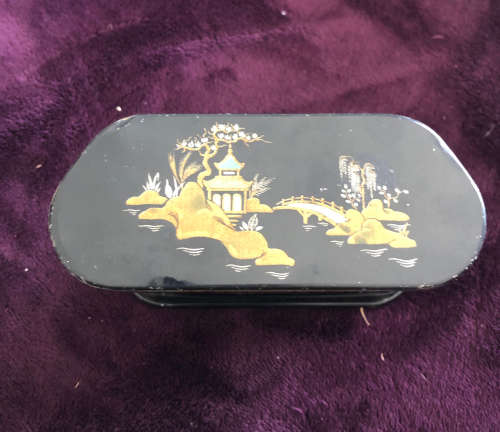 Stunning Vintage Hand Painted Box