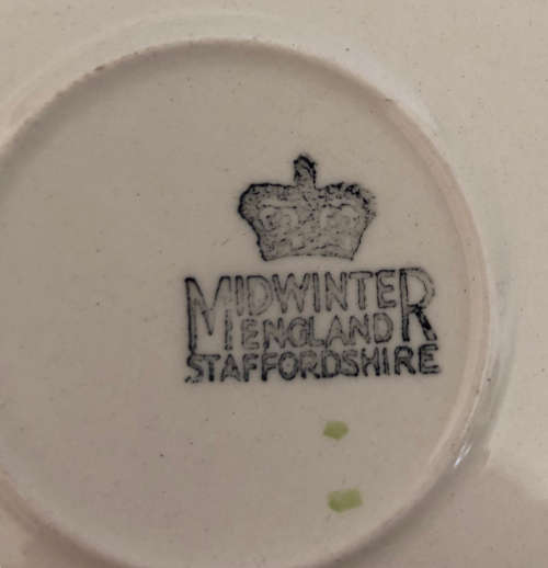 VERY RARE MIDWINTER NURSEYWARE CUP AND SAUCER LITTLE PIGGY WENT TO MARKET SIGNED PEGGY GIBBON