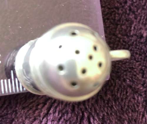 SCARCE !! SOLID SILVER HALLMARKED c 1911 BIRMINGHAM  MINIATURE TANKARD SALT SHAKER