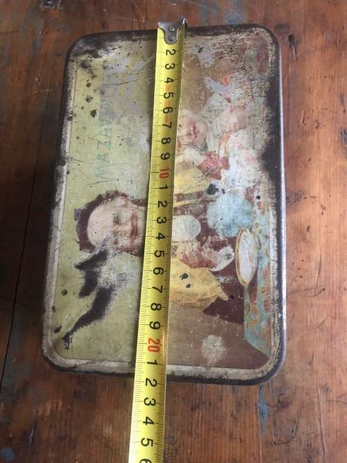 Antique Mazawattee tea caddy tin