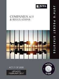 Juta's Statutes Companies Act 71 of 2008 & Regulations (Juta's Pocket Statutes)