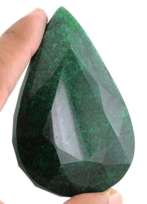 Teardrop Shape 668.50 Carat Certified Emerald Gemstone