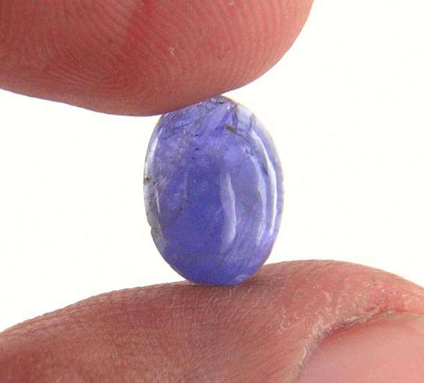 3.81 Ct Oval Cabochon Natural Tanzanite Gemstone-IGLI Certified