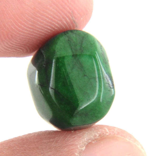 15.29 Carat  Natural Emerald Gemstone-Oval Cabochon